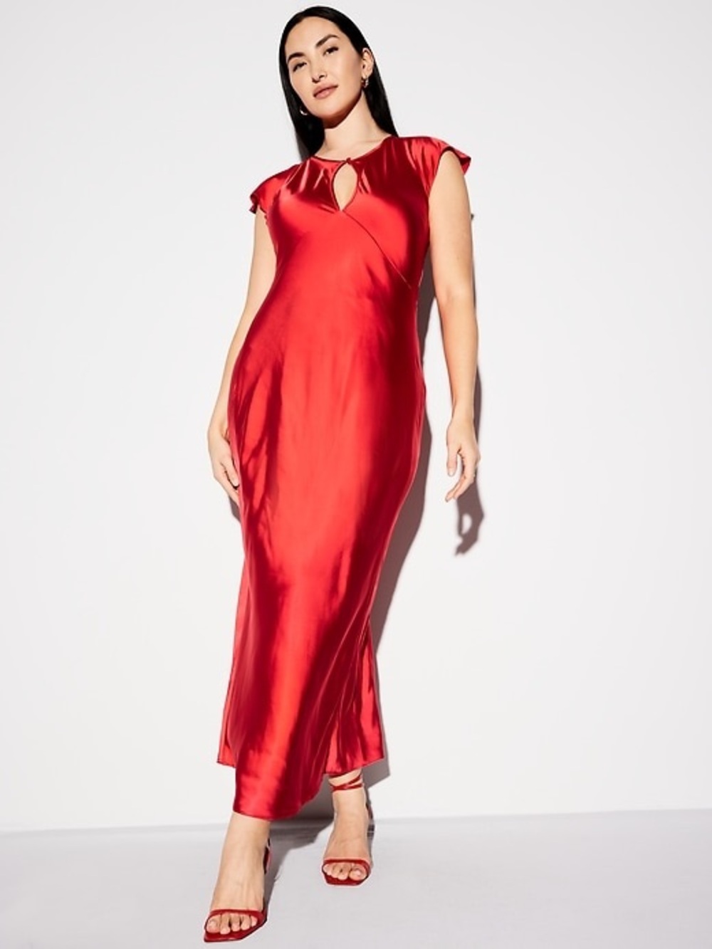 Old Navy Orange Red Occasion Dress